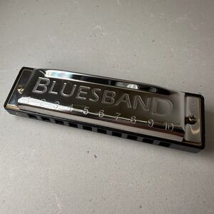 Hohner Bluesband Harmonica Key of C 10‎ Hole Diatonic Instrument